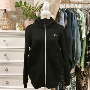 Oakley | Black Zip-up Hoodie size Medium